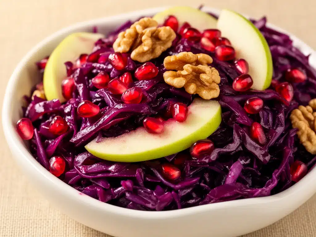 Advents-Rotkohl mit Granatapfel - featured image