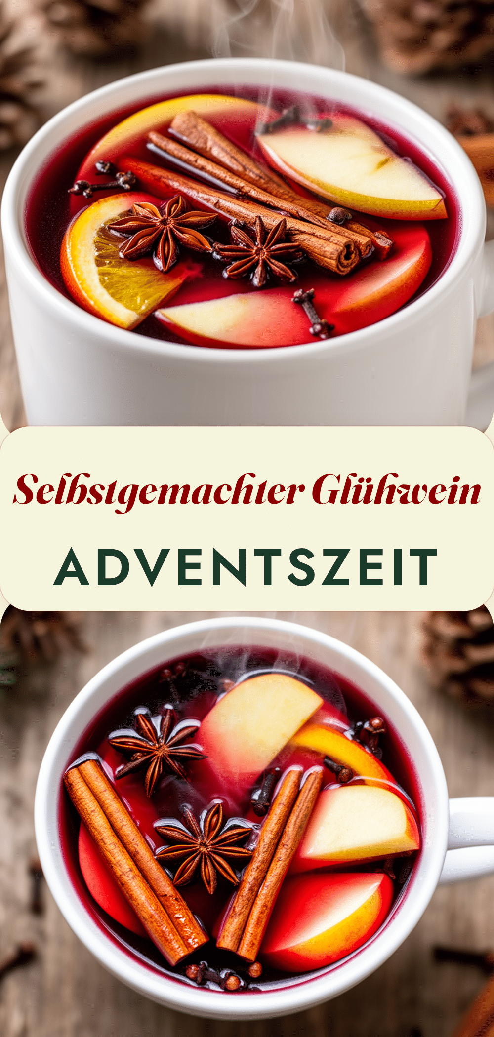 Adventszeit Glühwein: 5 Schritte für perfekten, warmen selbstgemachten Wein 5 Adventszeit Glühwein recipe