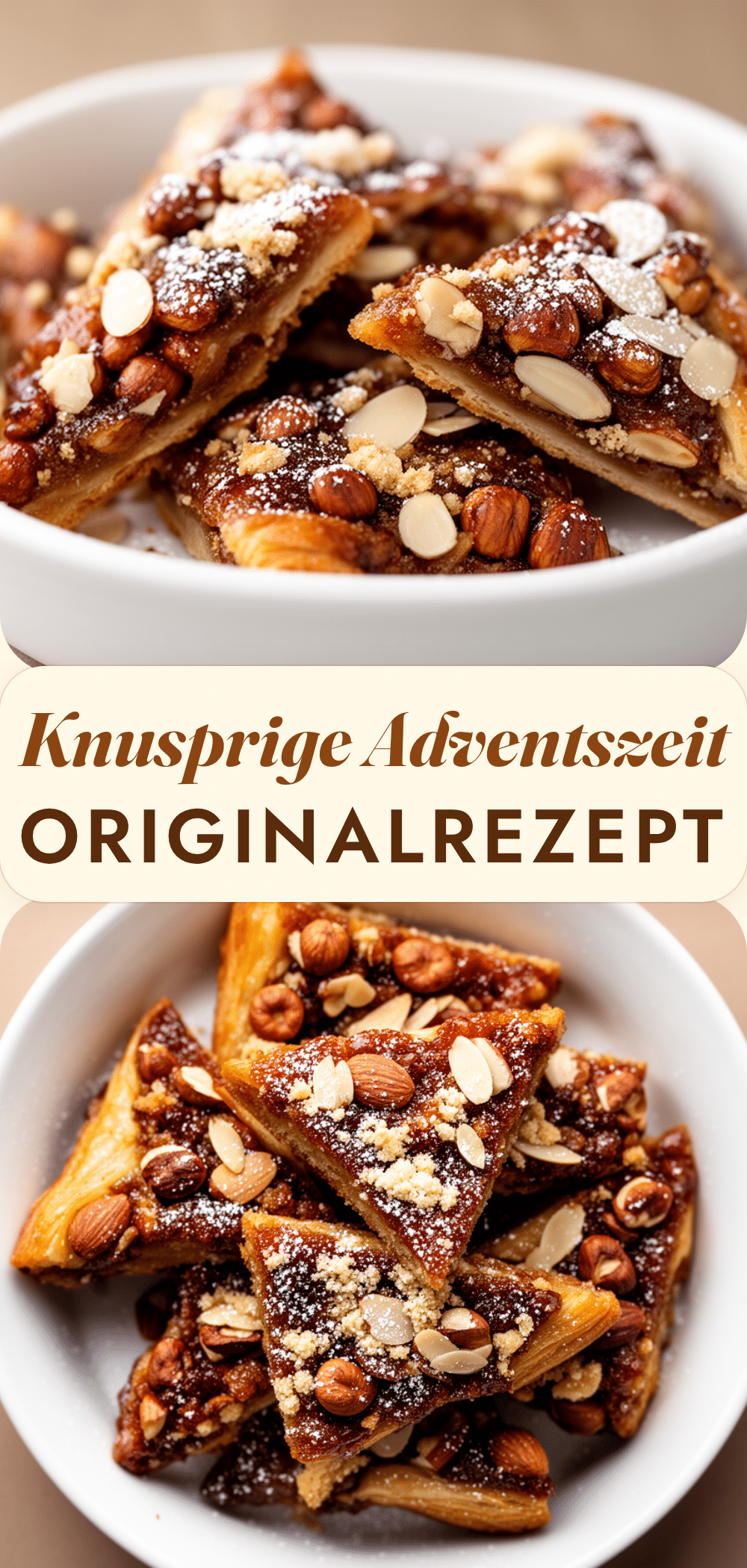 Adventszeit Nussecken Originalrezept: 3 Schritte 5 Adventszeit Nussecken Originalrezept recipe