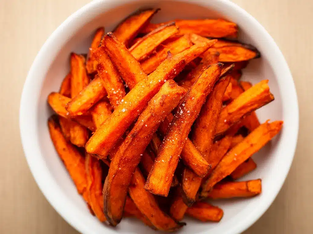 Knusprige Airfryer Süßkartoffel-Pommes in 20 Min 4 Airfryer Süßkartoffel-Pommes preparation steps