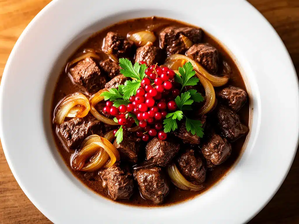 Badisches Rehragout: Das beste traditionelle Wildgericht 4 Badisches Rehragout preparation steps