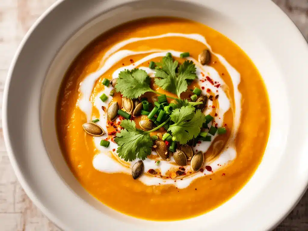 Cremige laktosefreie Kürbissuppe mit Kokosmilch: 5-Minuten Rezept 4 cremige laktosefreie Kürbissuppe mit Kokosmilch preparation steps
