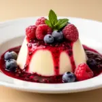Cremige Panna Cotta mit Beerensoße - featured image