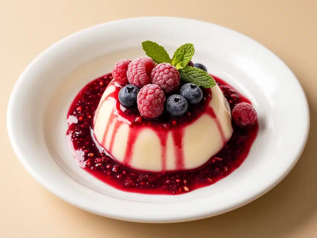 Cremige Panna Cotta mit Beerensoße: Das beste Rezept in 15 Min 4 Cremige Panna Cotta mit Beerensoße preparation steps