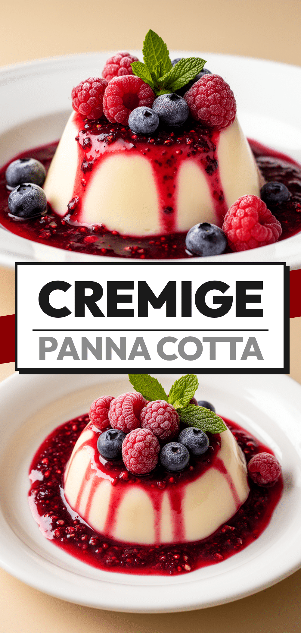 Cremige Panna Cotta mit Beerensoße: Das beste Rezept in 15 Min 5 Cremige Panna Cotta mit Beerensoße recipe