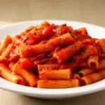 einfache Nudeln mit Tomatensauce - featured image