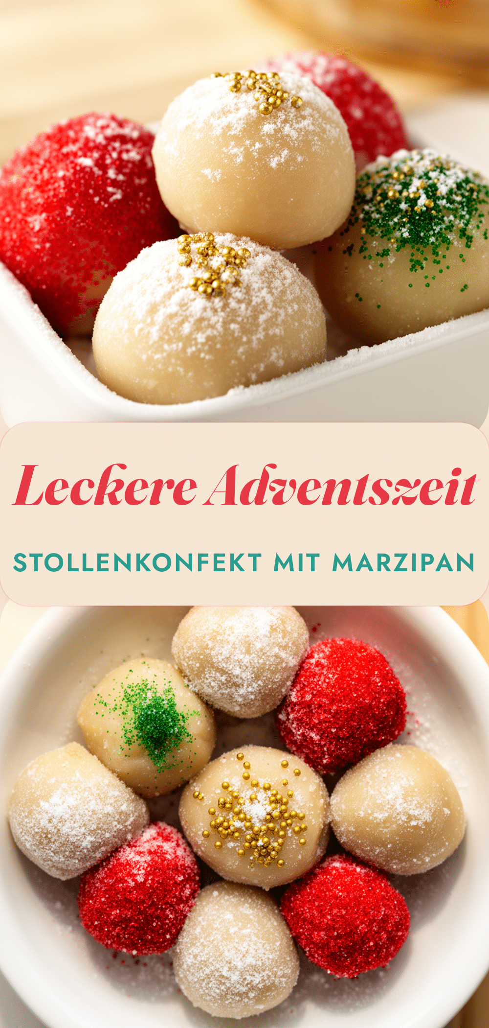 Festliche Stollenkonfekt mit Marzipan: 5 Schritte 5 Festliche Stollenkonfekt mit Marzipan recipe