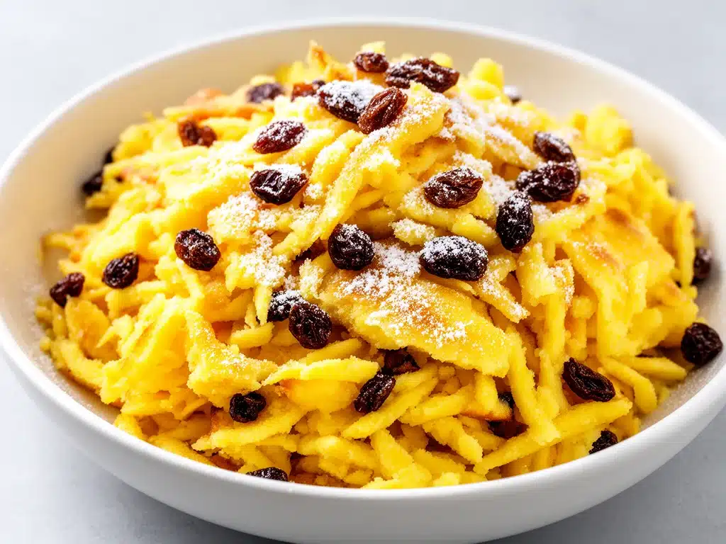 fluffiger Kaiserschmarrn mit Rosinen - featured image
