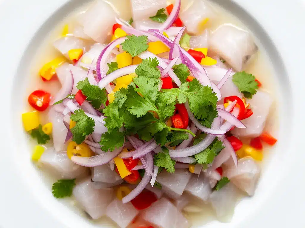 Frisches Peruanisches Ceviche mit Limette: Das perfekte Rezept 4 Frisches Peruanisches Ceviche mit Limette preparation steps