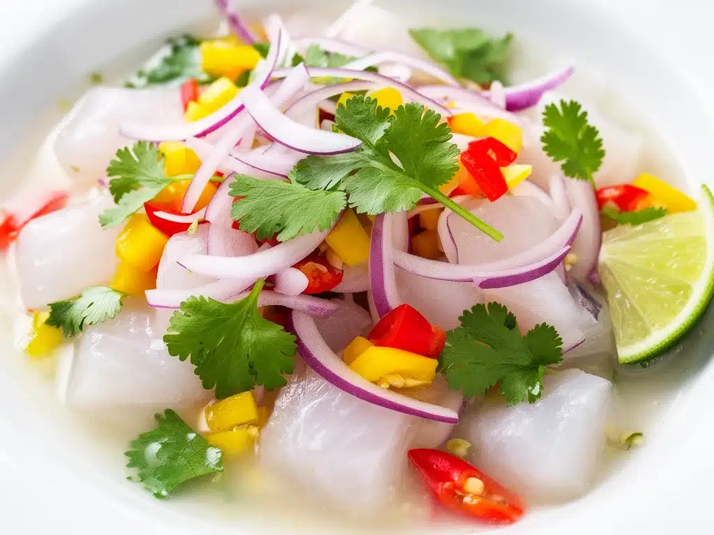 Frisches Peruanisches Ceviche mit Limette - featured image