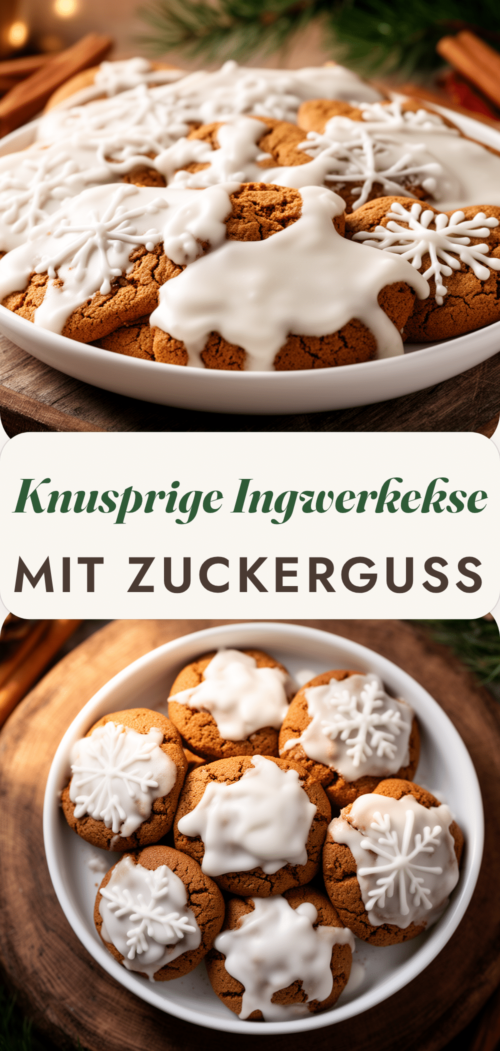 Weihnachtsbäckerei: Leckere Ingwerkekse mit Zuckerguss 5 Ingwerkekse mit Zuckerguss recipe