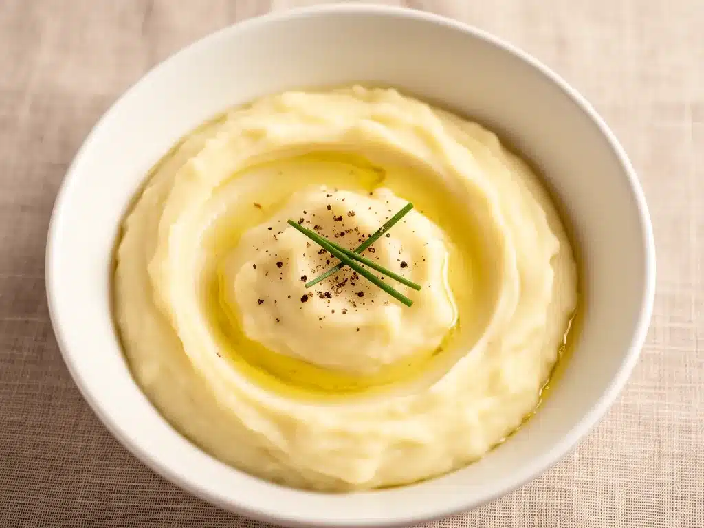 Keto Blumenkohlpüree mit Butter: Einfach cremig 4 Keto Blumenkohlpüree mit Butter preparation steps