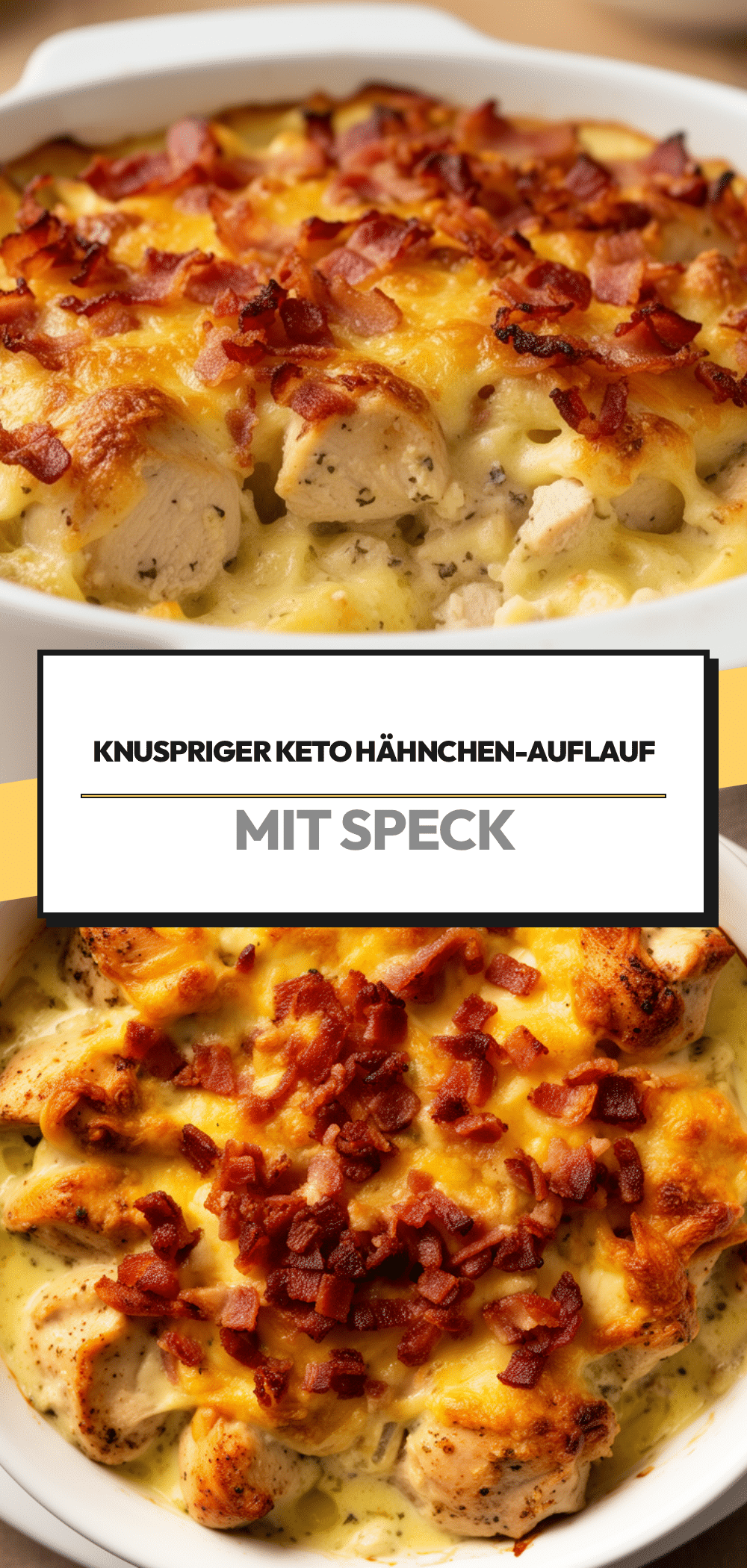 Keto Hähnchen-Auflauf: Knusprig mit Speck in 30 Min 5 Keto Hähnchen-Auflauf recipe