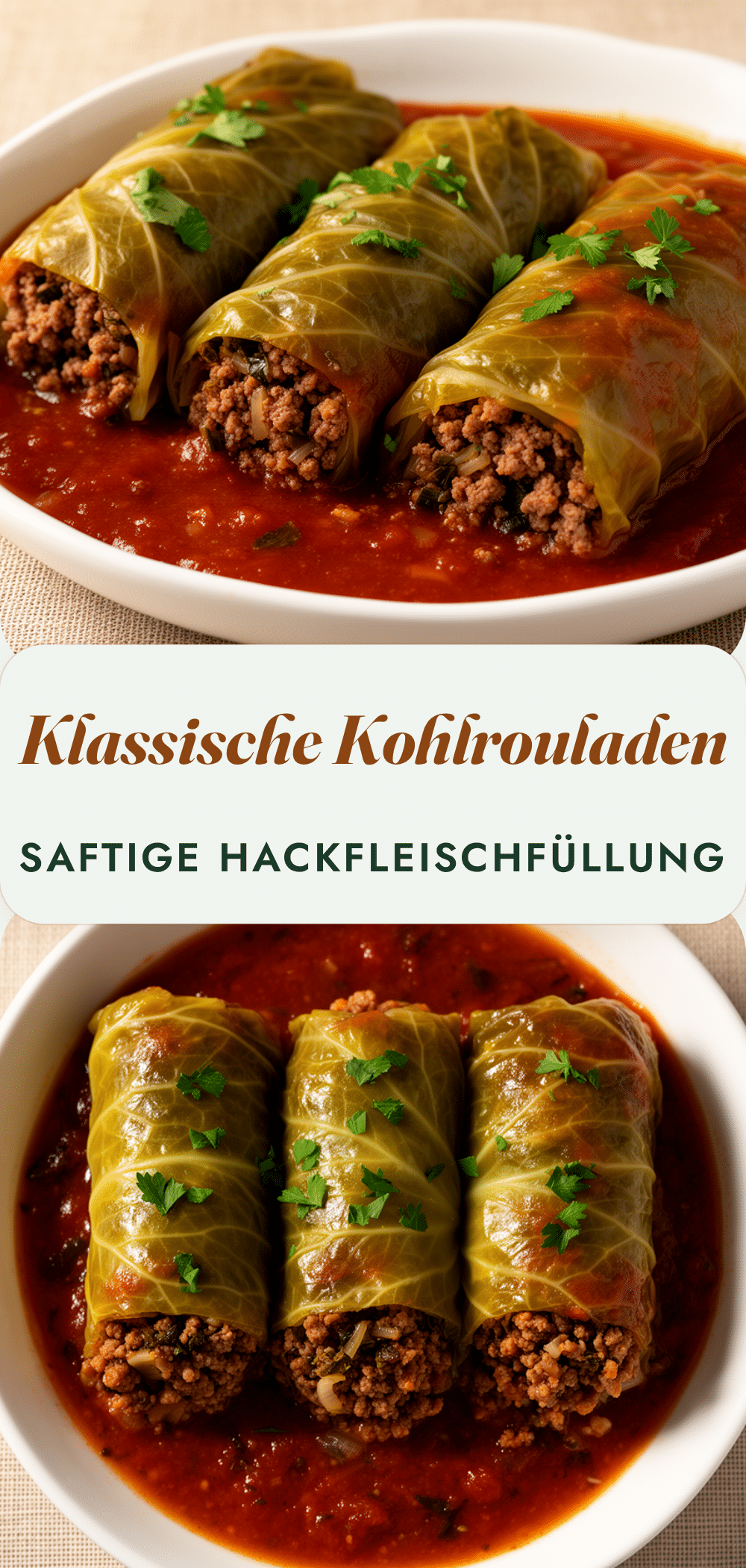 Klassische Kohlrouladen: Saftige Hackfüllung in 45 Min 5 Klassische Kohlrouladen recipe