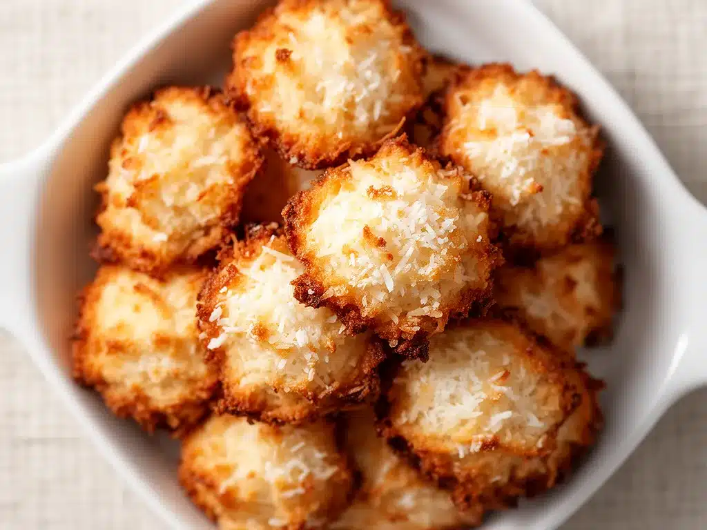 Kokosmakronen ohne Mehl: 3 Zutaten, perfekte Weihnachtskekse 4 Kokosmakronen ohne Mehl preparation steps
