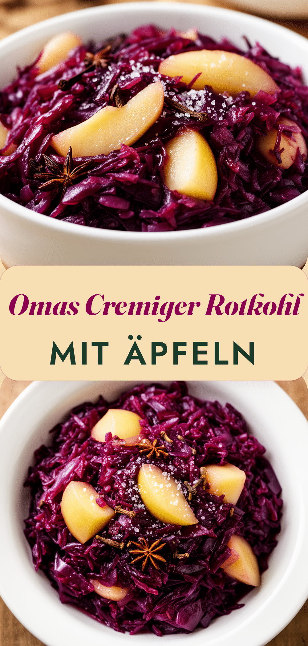 Omas Cremiger Rotkohl mit Äpfeln: Perfektes Rezept 5 Omas Cremiger Rotkohl mit Äpfeln recipe