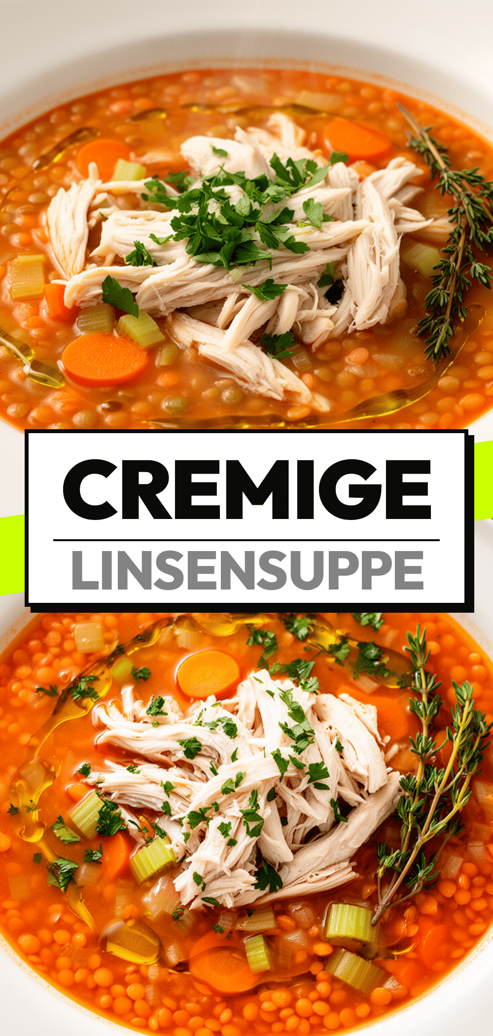 Protein-Linsensuppe mit Hähnchen in 30 Min: Bestes Low-Carb Rezept 5 Protein-Linsensuppe mit Hähnchen recipe