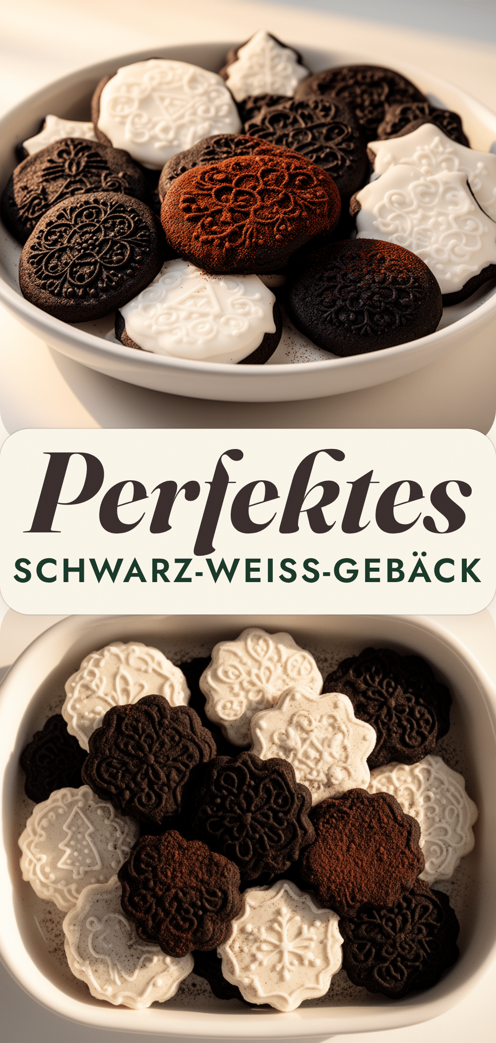 Schwarz-Weiß-Gebäck Grundrezept: Die 5 besten weihnachtlichen Ideen 5 Schwarz-Weiß-Gebäck Grundrezept recipe