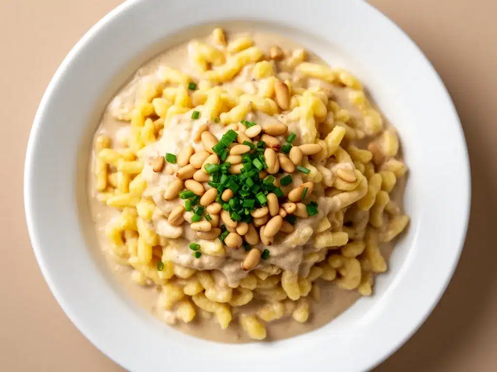 Vegane Käsespätzle: Cremig, Einfach & Perfekt 4 vegane Käsespätzle preparation steps