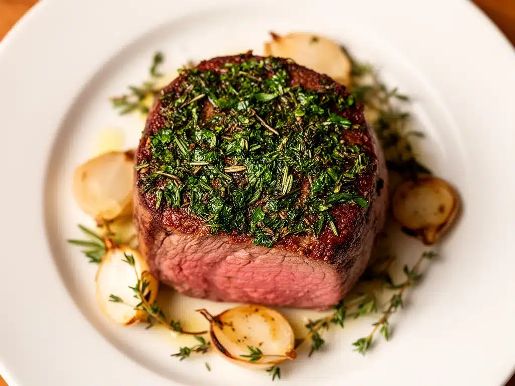 Zartschmelzendes Rinderfilet mit Kräuterkruste: 5 einfache Schritte 4 Zartschmelzendes Rinderfilet mit Kräuterkruste preparation steps