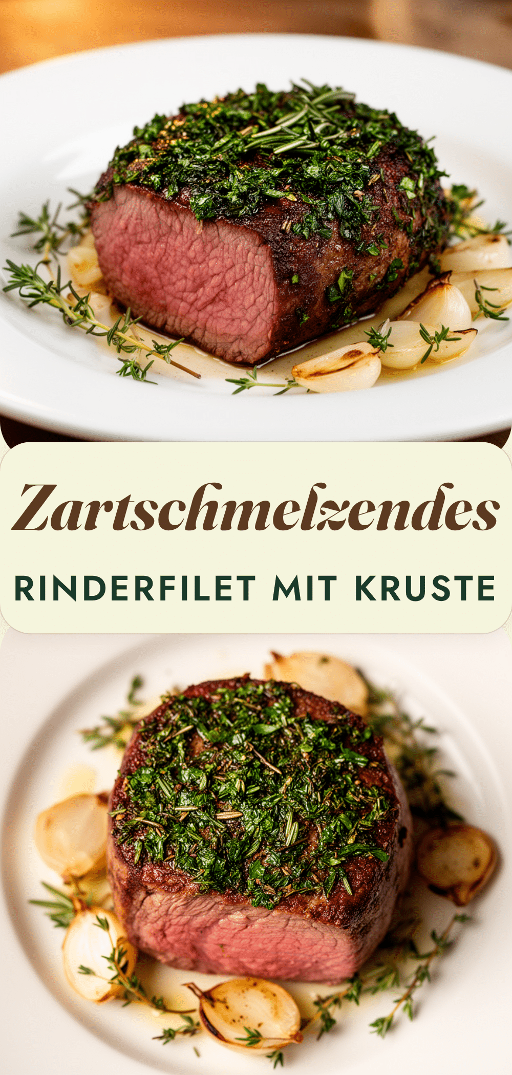 Zartschmelzendes Rinderfilet mit Kräuterkruste: 5 einfache Schritte 5 Zartschmelzendes Rinderfilet mit Kräuterkruste recipe
