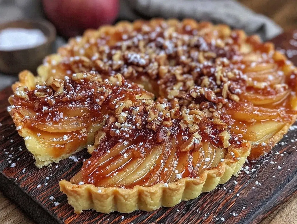 Einfache Birnen-Walnuss Tarte: 4 Tipps & Budget-Rezept 4 Birnen-Walnuss Tarte preparation steps