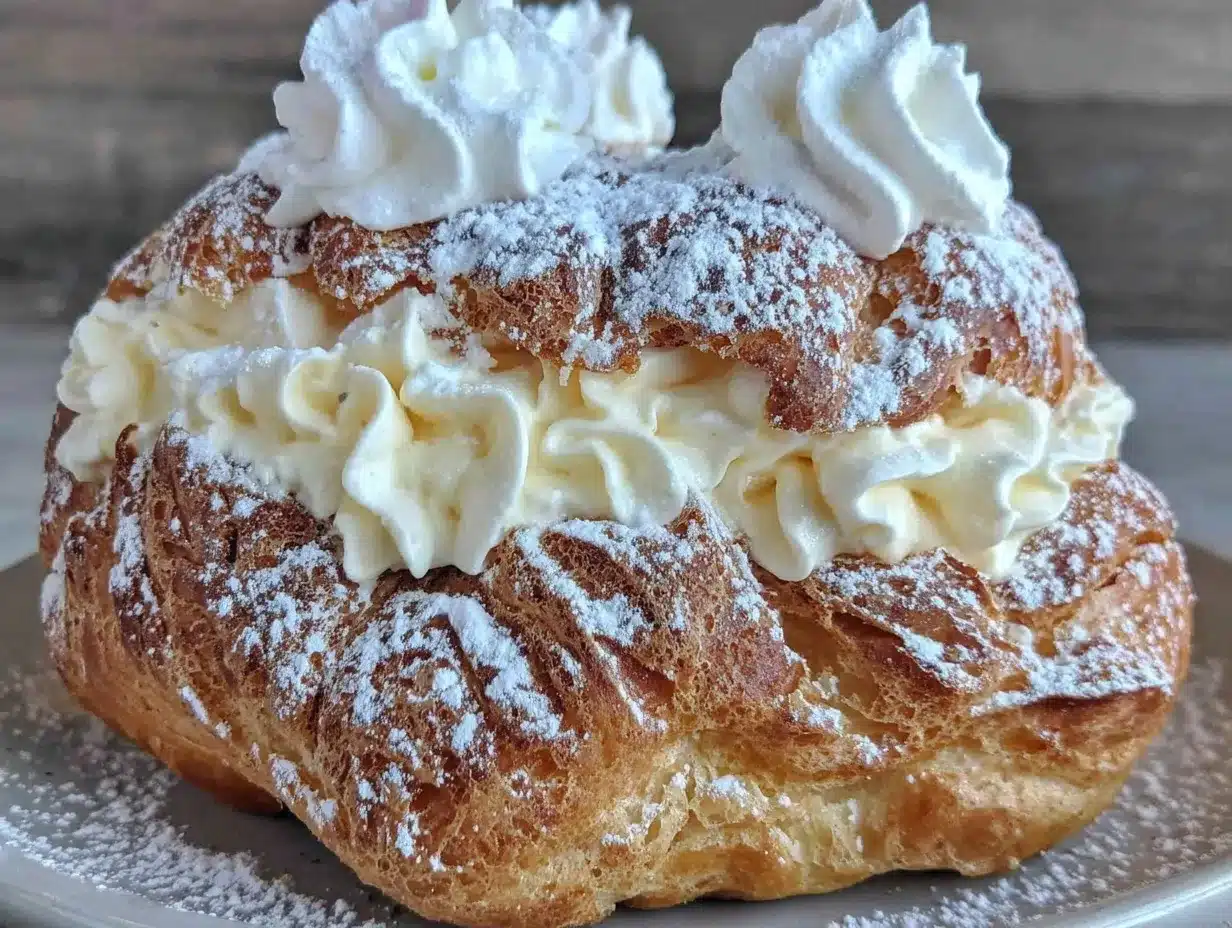 Einfache Windbeutel mit Vanillecreme: 10x für Familie 4 einfache Windbeutel mit Vanillecreme preparation steps