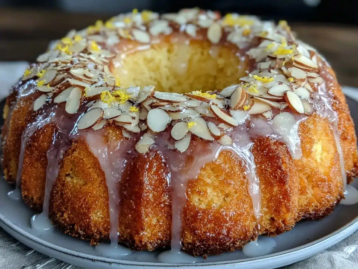 Einfacher Mandel-Zitronen Kuchen: Günstig & Einfach 4 einfacher Mandel-Zitronen Kuchen ohne Mixer preparation steps