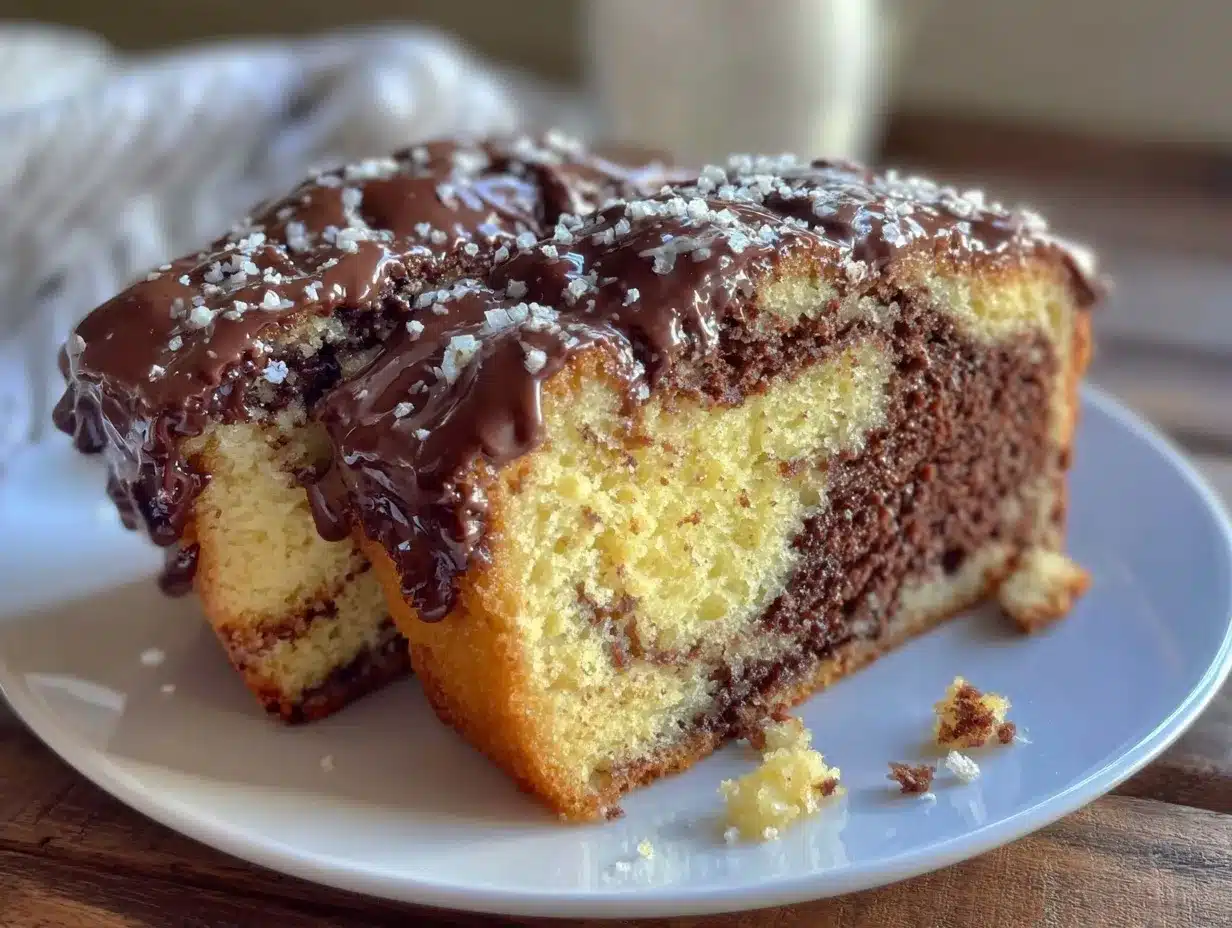 Einfacher Marmorkuchen: Billig, Ohne Mixer 4 Einfacher Marmorkuchen ohne Mixer preparation steps
