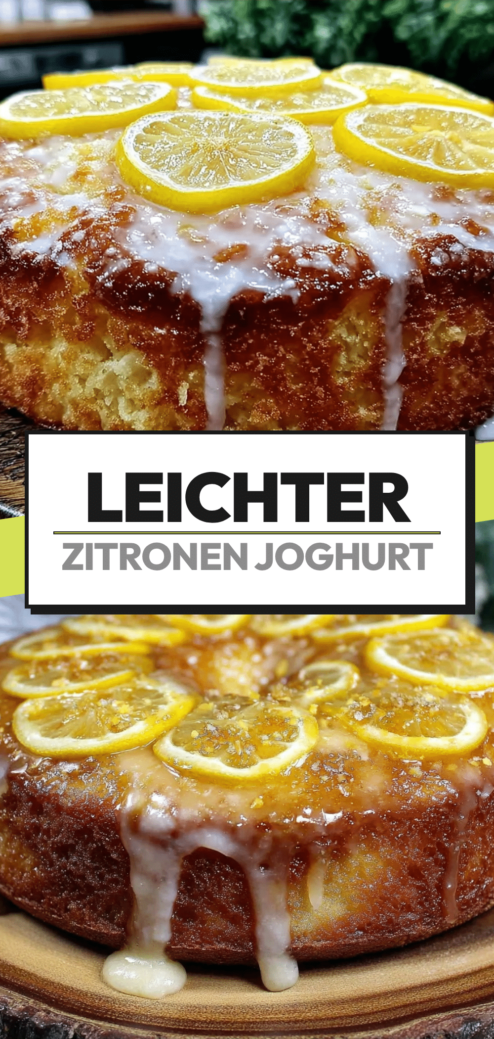 Einfacher Zitronen-Joghurt Kuchen ohne Mixer: 4 Zutaten 5 Einfacher Zitronen-Joghurt Kuchen ohne Mixer recipe