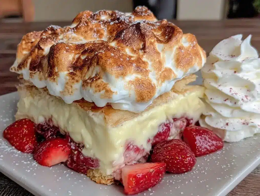 Erdbeer-Baiser Torte - featured image