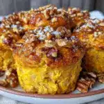 Erntedankfest Kürbis-Muffins mit Walnüssen - featured image