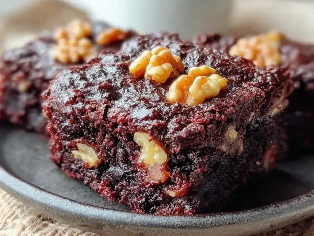fudgy glutenfreie Brownies mit Walnüssen - featured image