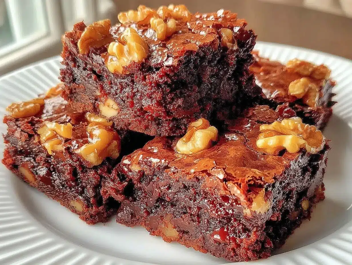 Fudgy Glutenfreie Brownies: 5 Easy & Günstige Schokotreffer 4 fudgy glutenfreie Brownies mit Walnüssen preparation steps