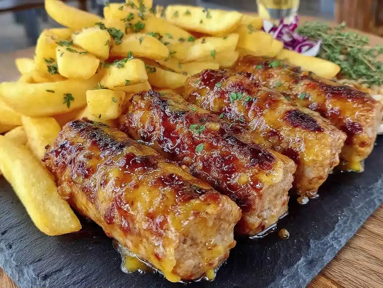 Günstige Currywurst: 1 Pfund Fleisch, 4 Personen 4 günstige Currywurst preparation steps
