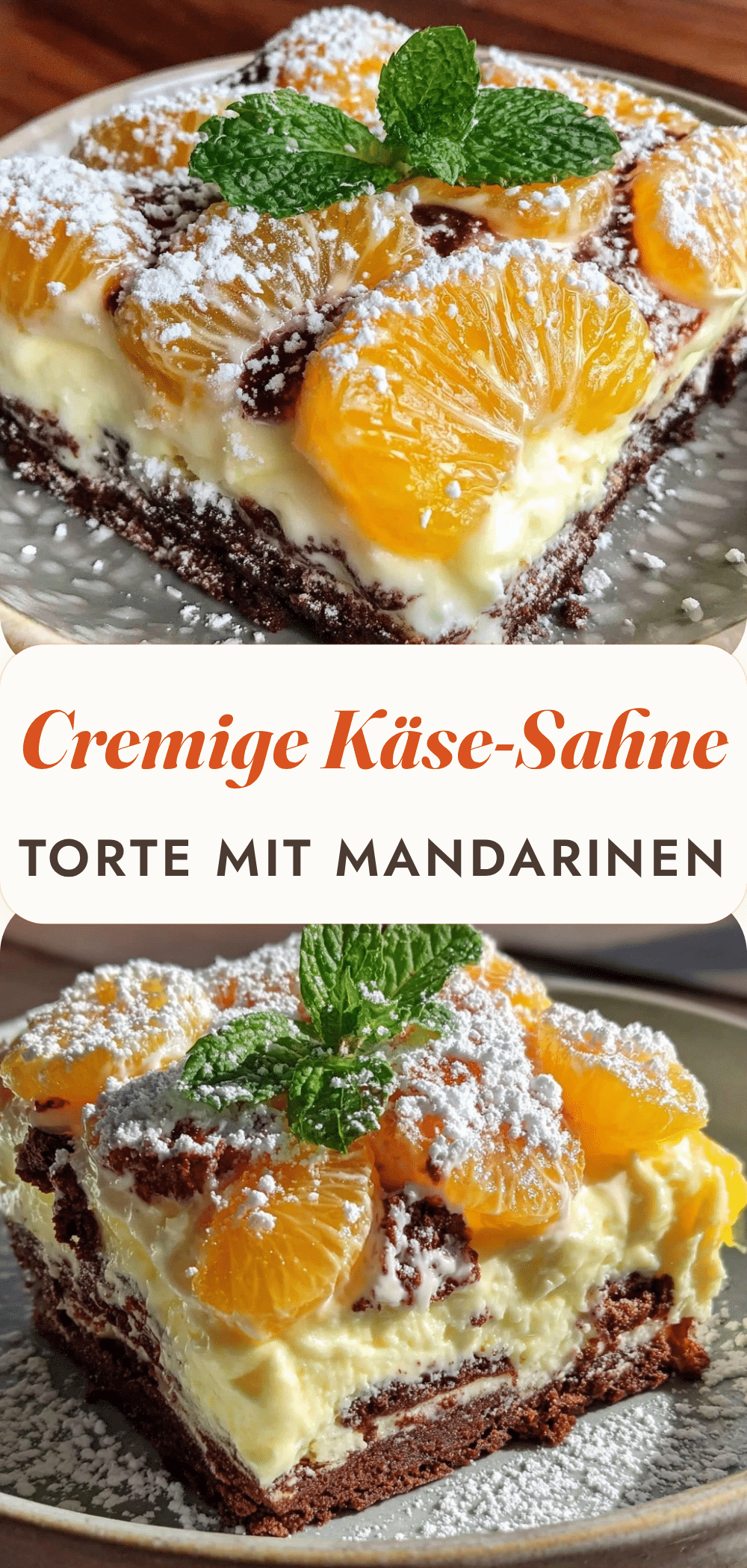 Günstige Käse-Sahne Torte mit Mandarinen: 5€ Familien-Rezept 5 Günstige Käse-Sahne Torte mit Mandarinen recipe
