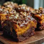 Herbst Brownies mit Kürbis und Haselnuss - featured image