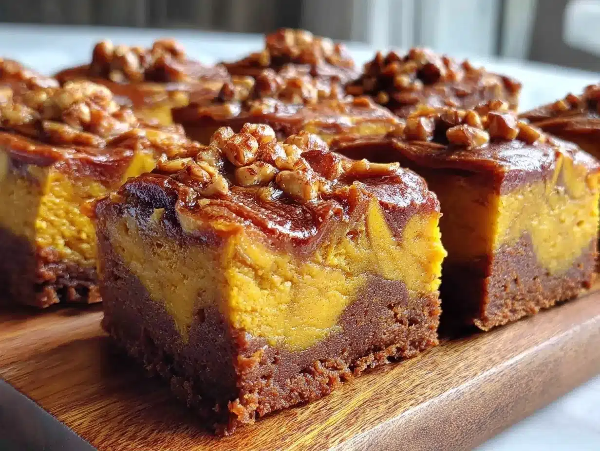 Herbst Brownies mit Kürbis und Haselnuss: 5 günstige Schritte 4 Herbst Brownies mit Kürbis und Haselnuss preparation steps