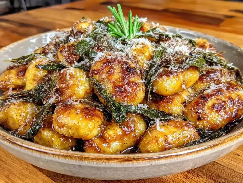 Kürbis-Gnocchi mit Salbei - featured image