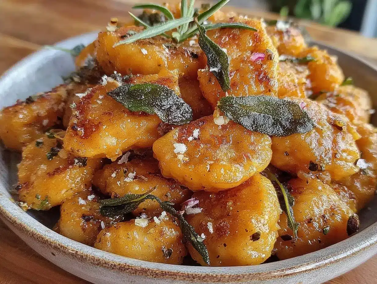 Erntedankfest Kürbis-Gnocchi mit Salbei: 5 $ Familie 4 Kürbis-Gnocchi mit Salbei preparation steps