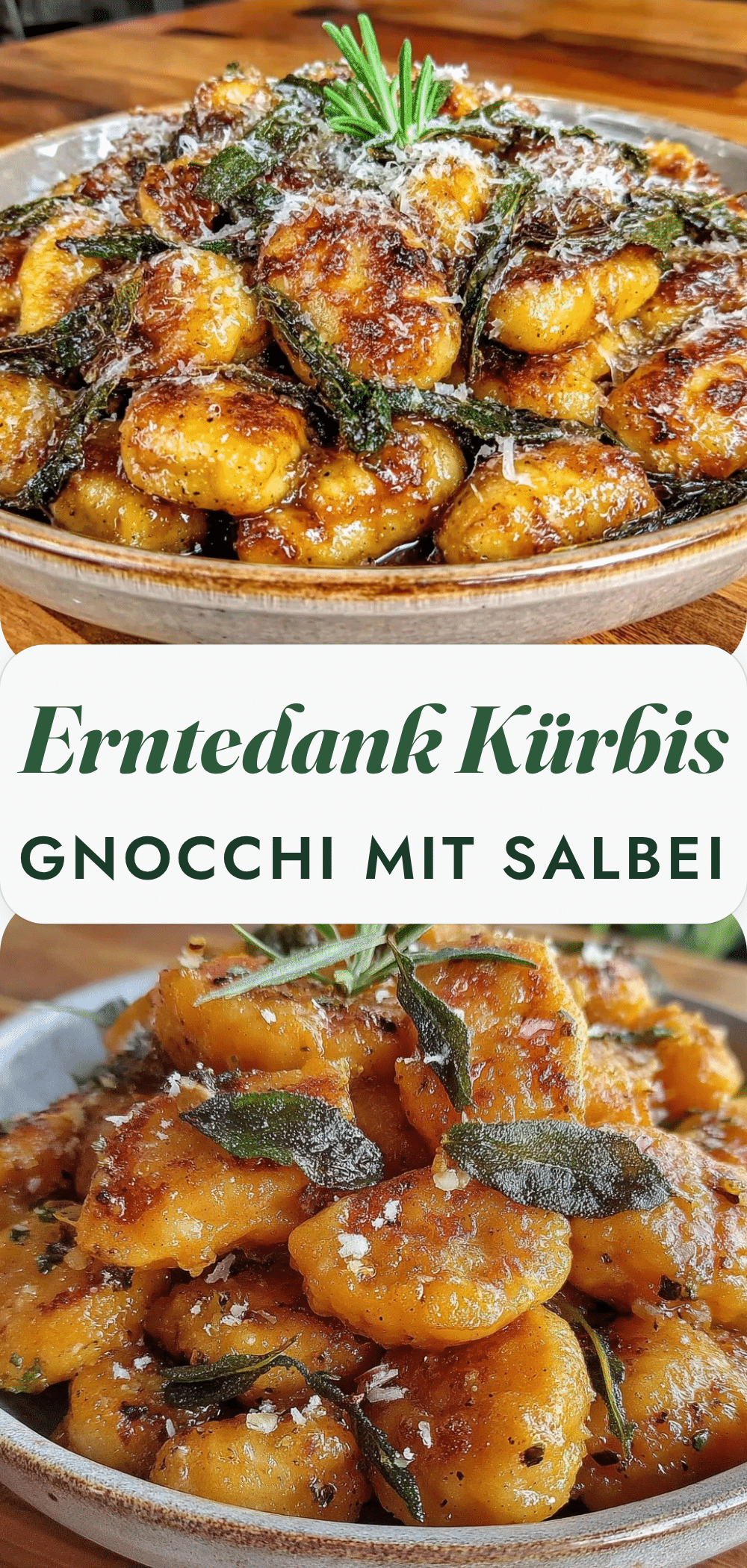 Erntedankfest Kürbis-Gnocchi mit Salbei: 5 $ Familie 5 Kürbis-Gnocchi mit Salbei recipe