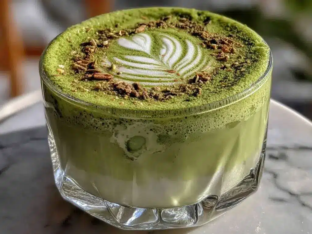 Mandel-Milch Matcha Latte - featured image
