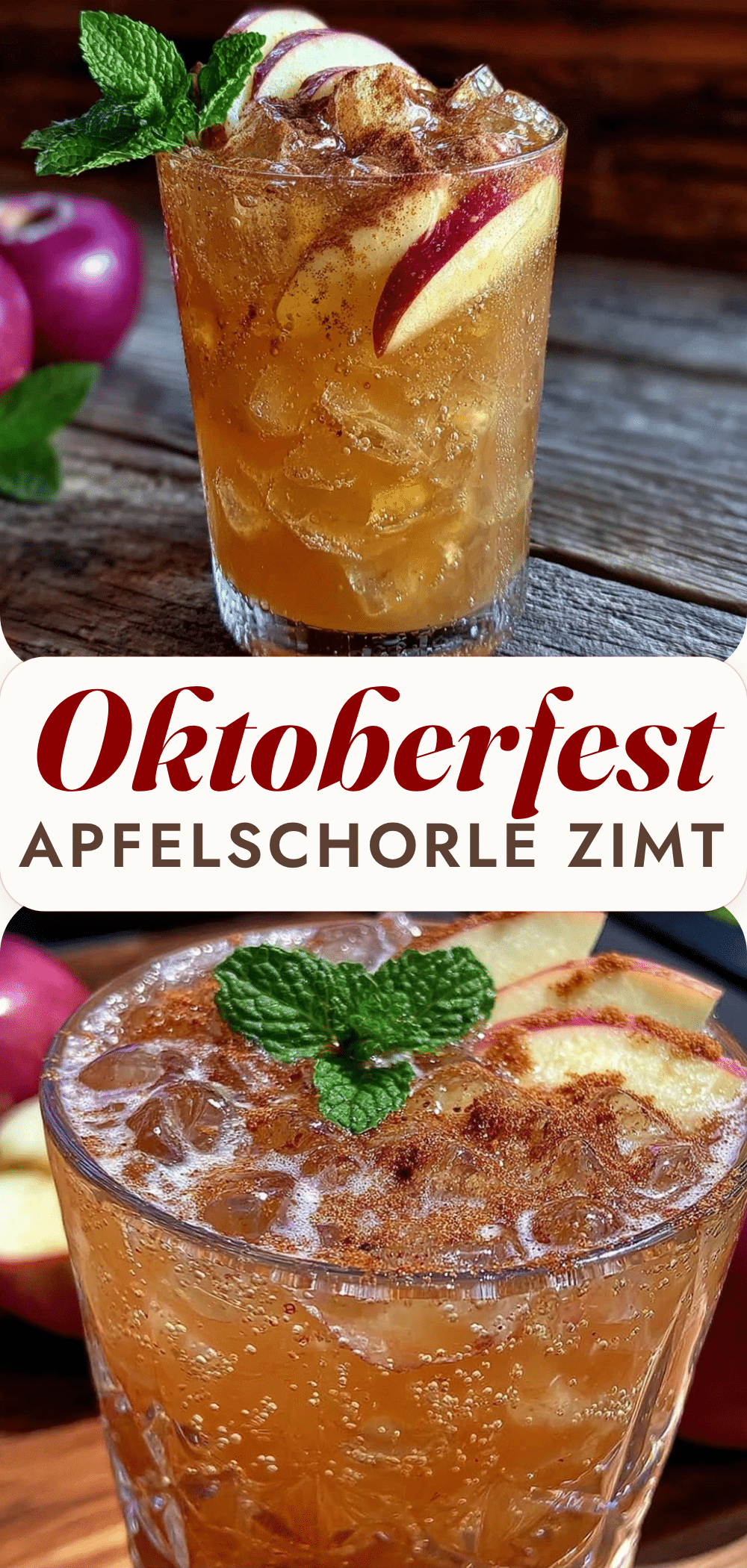 Oktoberfest Apfelschorle: 5 Zutaten, günstig & kinderfreundlich 5 Oktoberfest Apfelschorle recipe