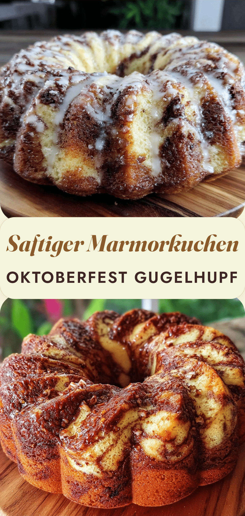 Einfacher Oktoberfest Marmorkuchen Gugelhupf: Einfaches Rezept für Großfamilie 5 Oktoberfest Marmorkuchen Gugelhupf recipe