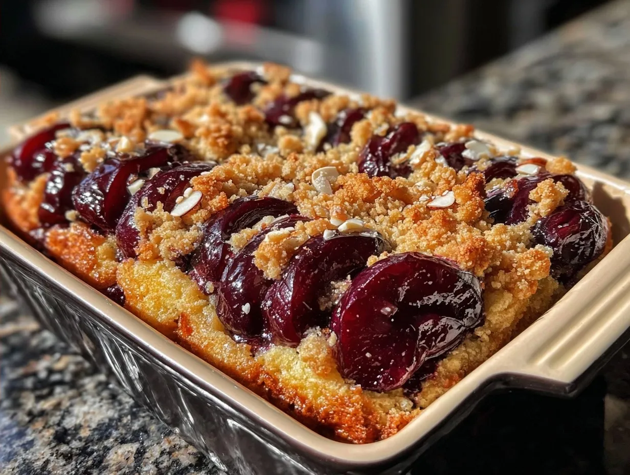 Pflaumenkuchen mit Mandelstreuseln in 30 Min: Günstiger Familientipp 4 Pflaumenkuchen mit Mandelstreuseln preparation steps