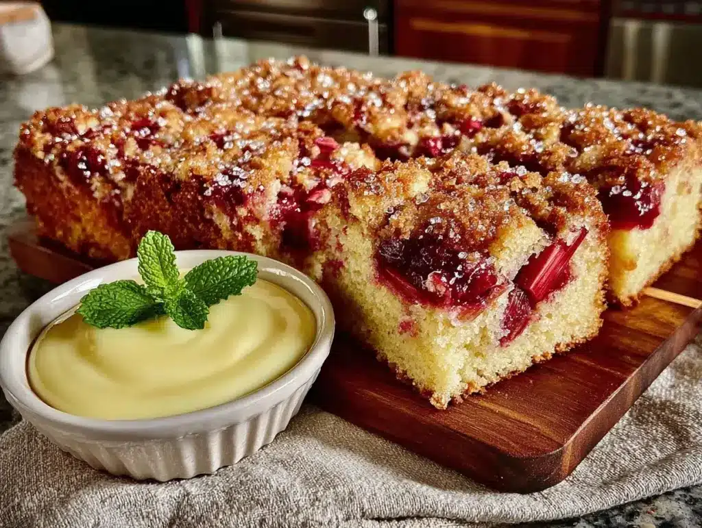 Rhabarber-Streuselkuchen - featured image
