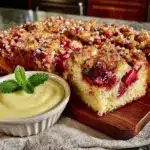 Rhabarber-Streuselkuchen - featured image