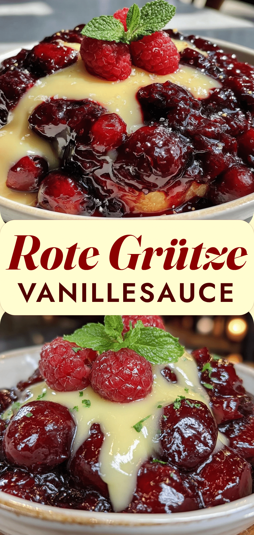 Rote Grütze: 20 Min. Budget-Dessert mit Vanillesauce 5 Rote Grütze mit Vanillesauce recipe