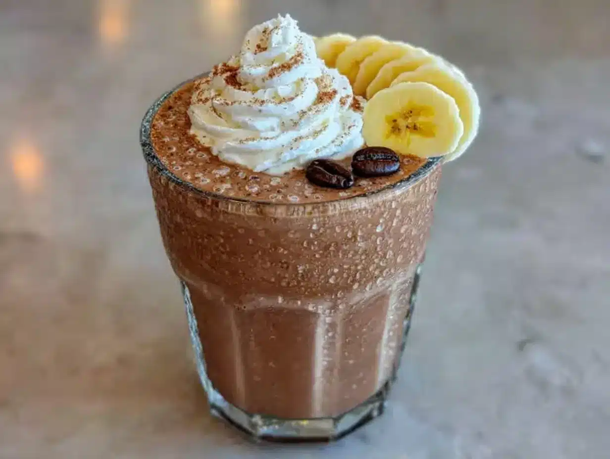 Schneller Kaffee-Bananen Smoothie: 3 Zutaten für Kinder 4 Schneller Kaffee-Bananen Smoothie preparation steps