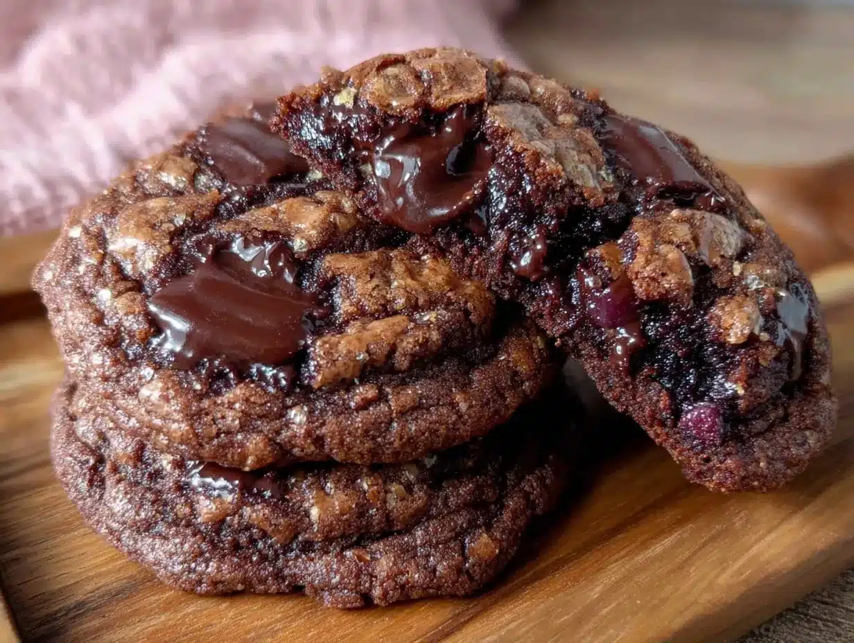 Schoko-Cookies mit brauner Butter: 10 € Familie 4 Schoko-Cookies mit brauner Butter preparation steps